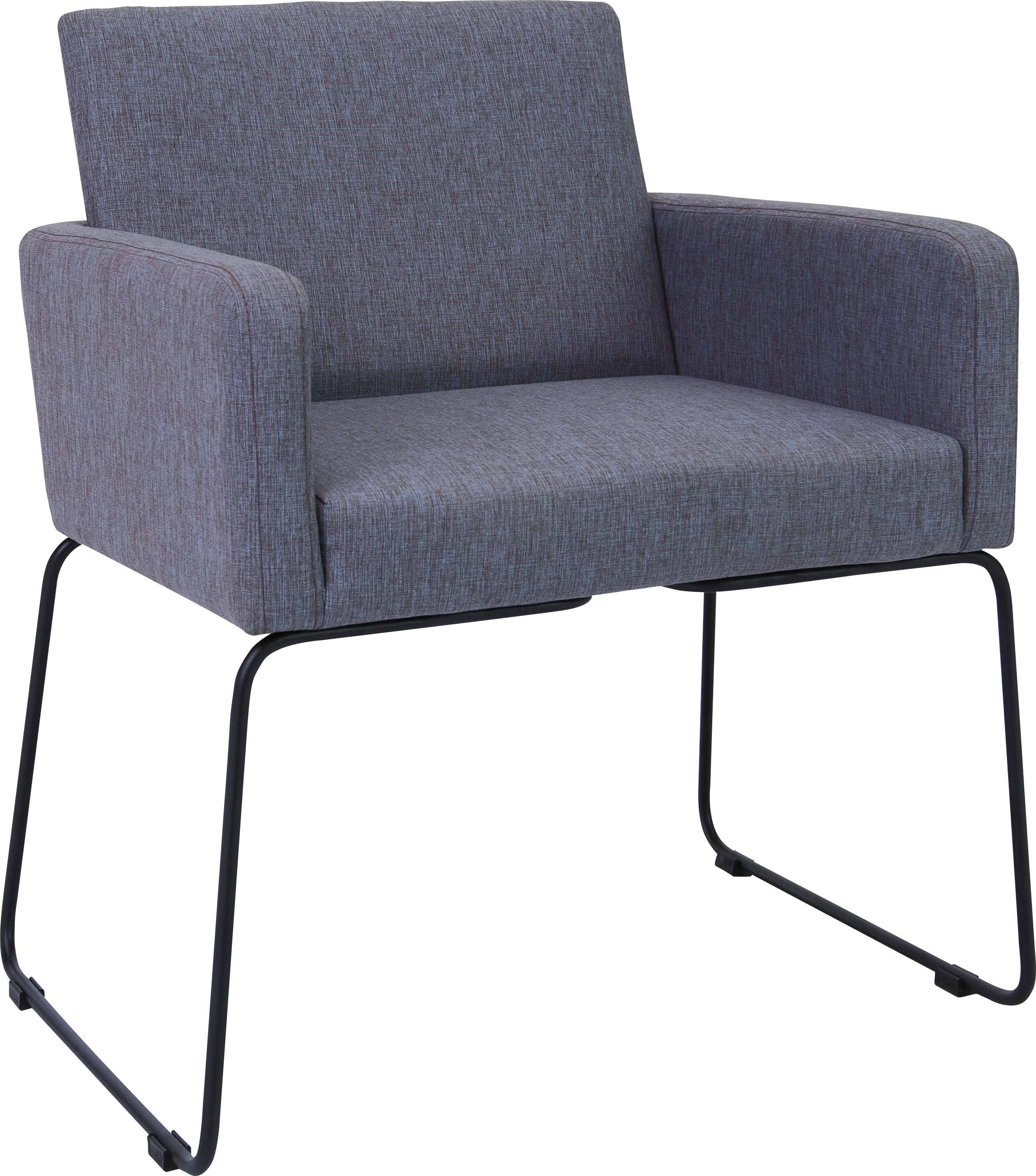 Polsterstuhl Design Stuhl Delma Blau